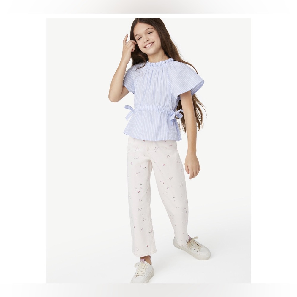 352. Free Assembly Girls True Waist Wide Leg Jeans